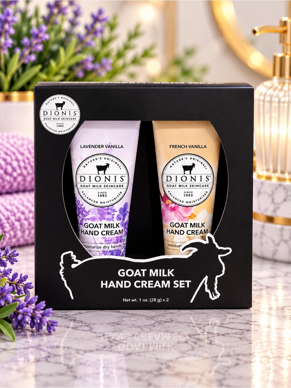Goat Milk Hand Cream Set - Lavender Vanilla & French Vanilla